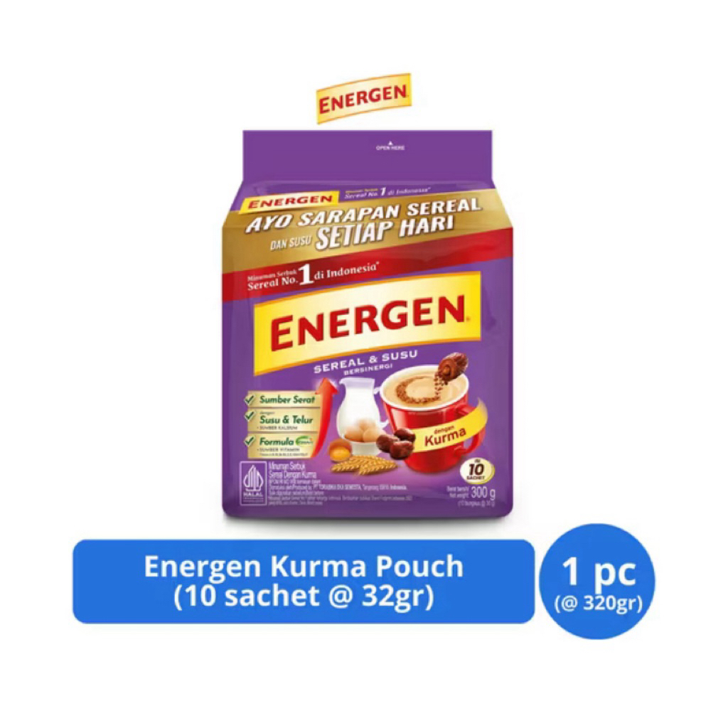 

Energen Kurma Pouch isi 10 Sachet – Sarapan Praktis, Energi Maksimal