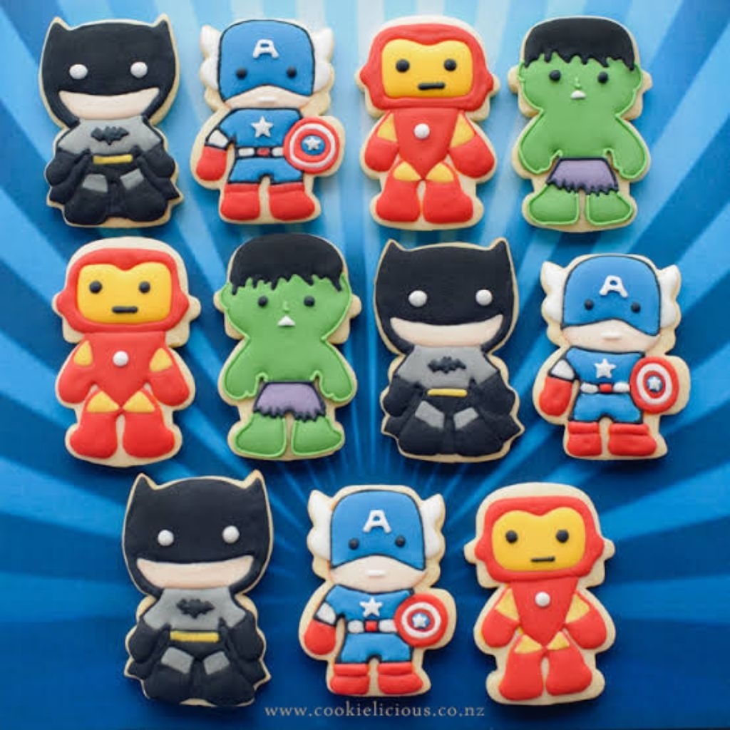 

Catanova Butter Cookies Kukis Hias Karakter Avenger Super Hero