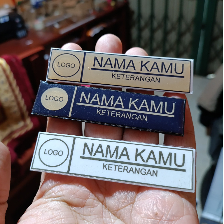 

Nametag papan nama dada lanyard name tag tag nama bahan akrilik