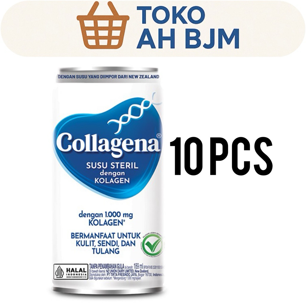 

10 pcs Collagena Susu Cair Steril Kaleng 189 ml