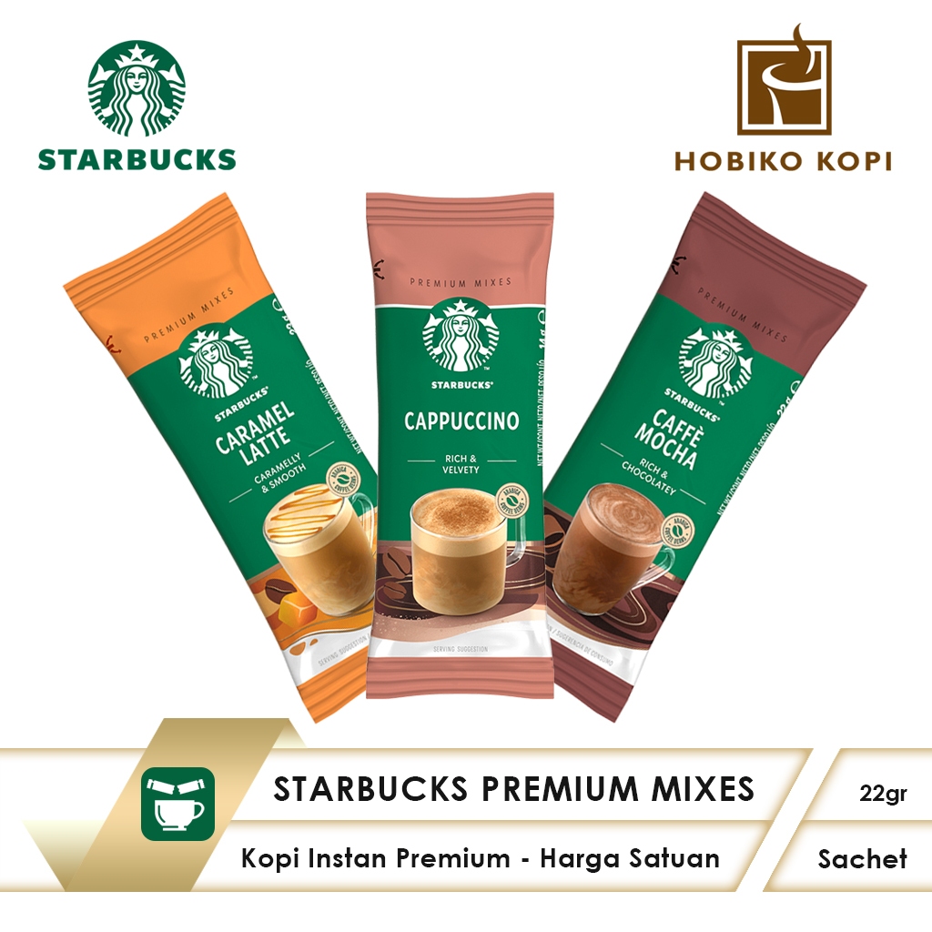 

Starbucks Mixes Premium Harga Satuan - Kopi Instan Sachet Cappuccino Latte Mocha