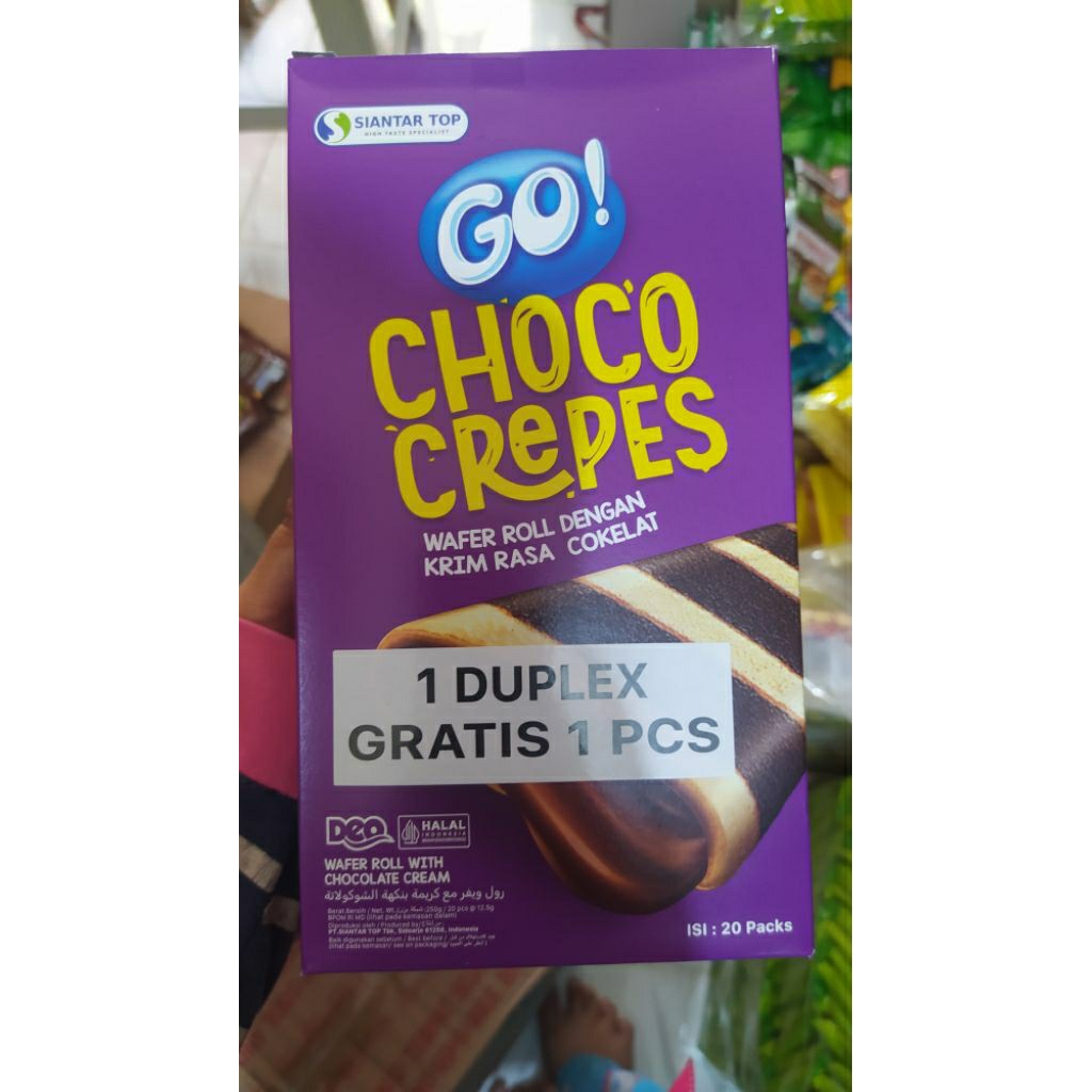 

Choco crepes wafer roll isi krim coklat||siantar top||isi 20pcs
