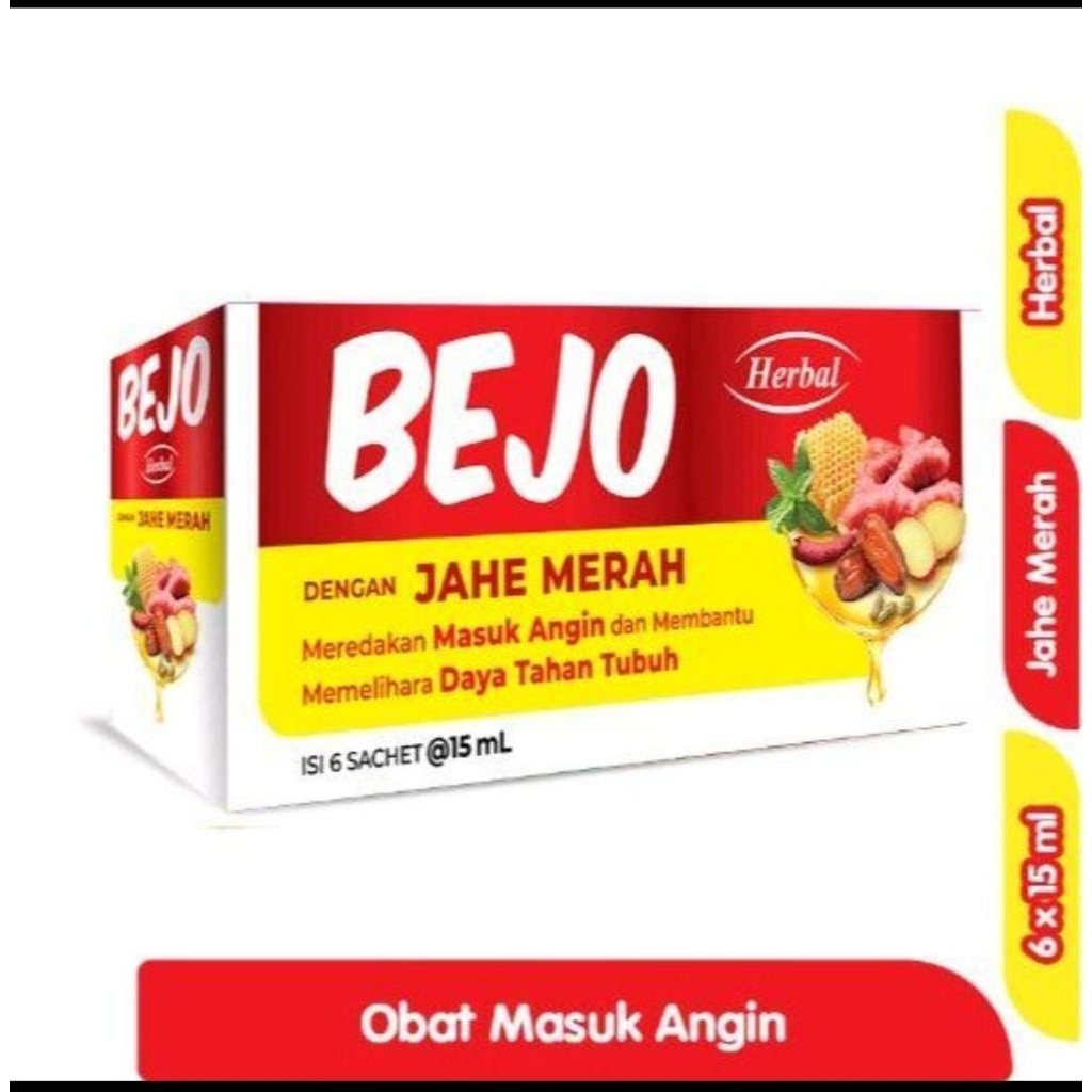 

Bejo Dengan Jahe Merah 6 × 15 ml
