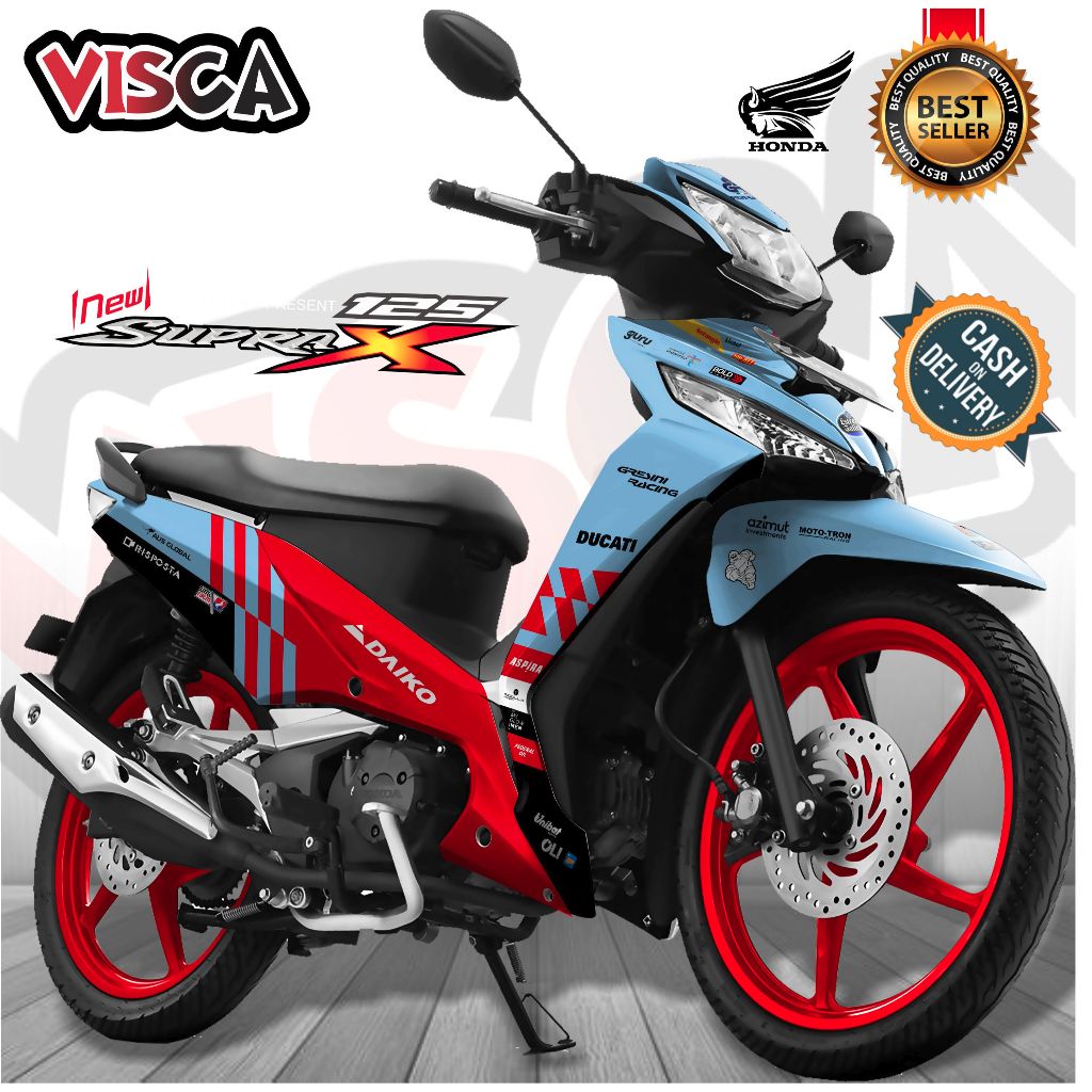 Decal Supra X 125 Fi Modif Keren Stiker Supra X 125 Fi Full Body Striping Supra X 125 Fi Full Body G