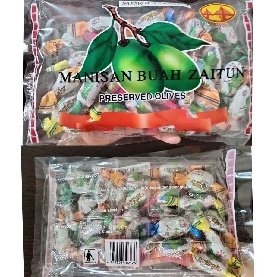 

Manisan Buah Zaitun / Preseved Olives / Manisan Kana Tanpa Biji / Ruyi Preseved Olive / Manisan Jadul