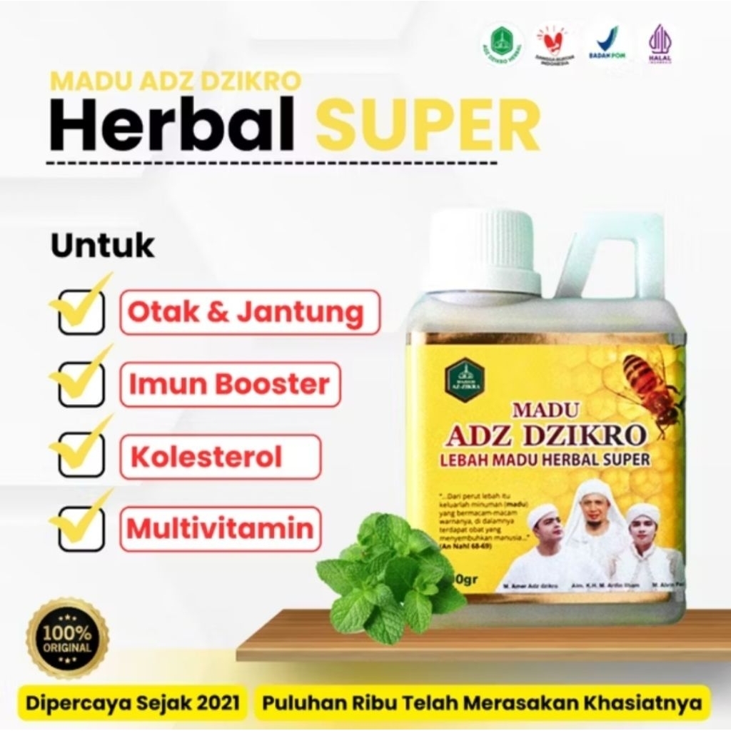 

TERLARIS - MADU HERBAL SUPER ADZ DZIKRO - 500 ML