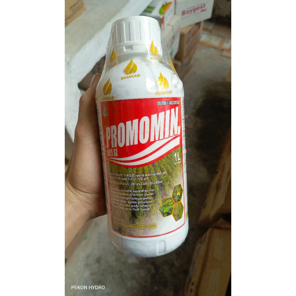 PROMOMIN 865 SL 1 LITER - PEMBASMI GULMA RUMPUT SELEKTIF DAUN LEBAR DMA promomin dimetil amina