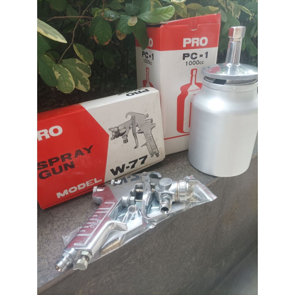 spray gun pro W77 tabung bawah cat semprot spet Dico 1000Cc
