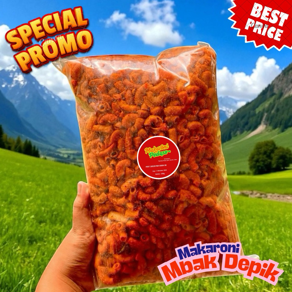 

Makaroni Pedas 250g Camilan Garing Anti Gagal Rasa Pedas Gurih Enak Teman Nongkrong Bareng Teman