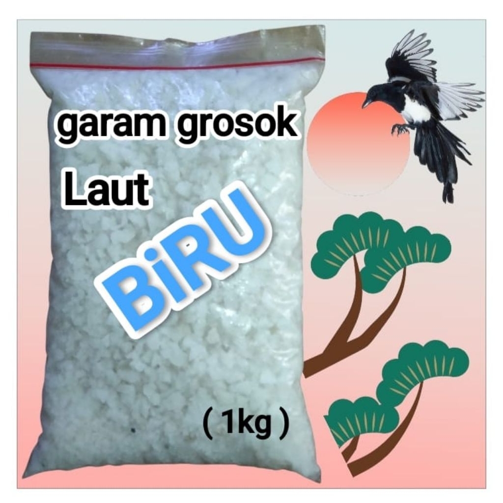 

garam laut biru ( kasar grosok )super putih bersih