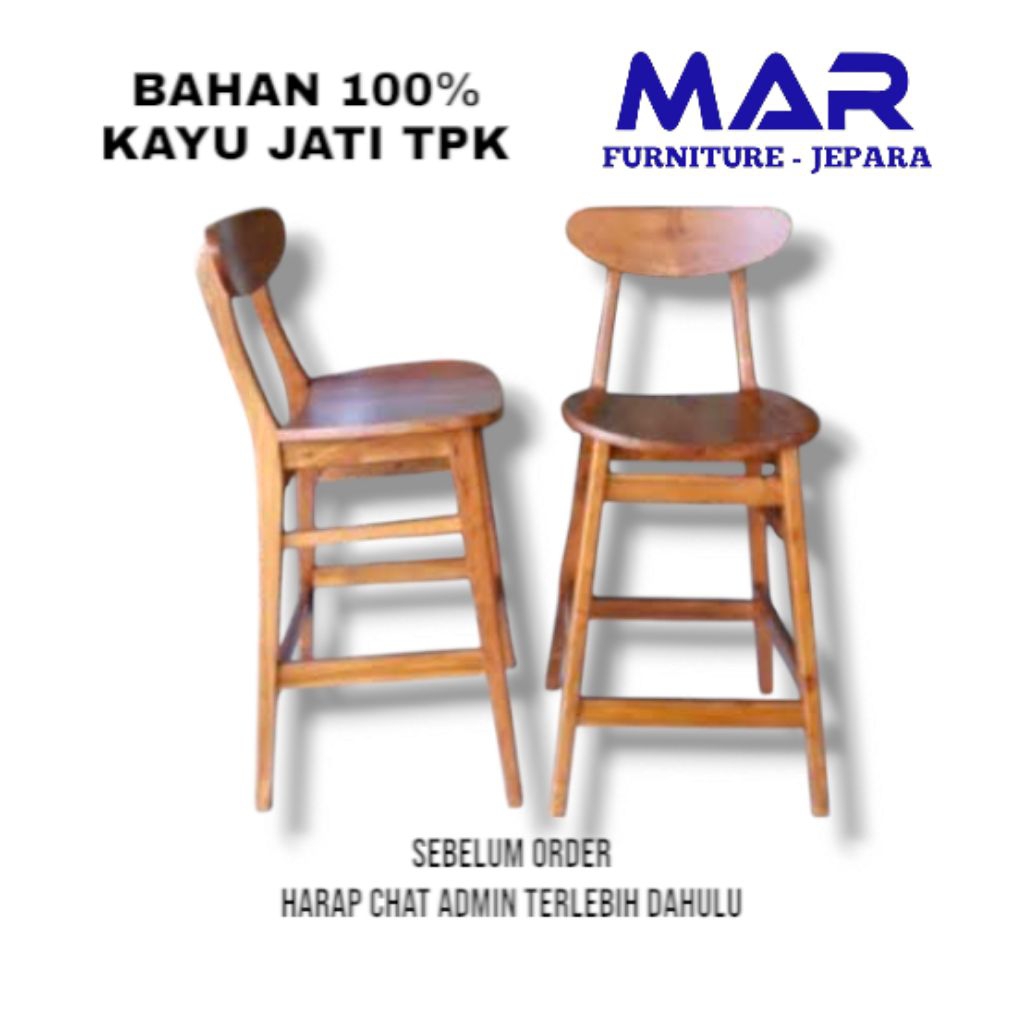 kursi bar kayu jati kursi bar jati kursi makan kursi mini bar jati