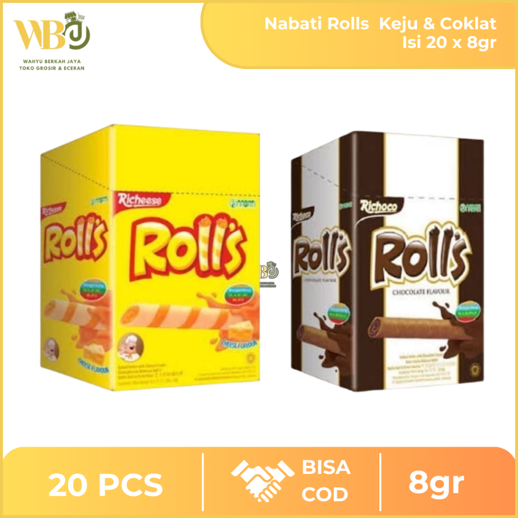 

Nabati Rolls Isi 20 x 8g / Nabati Wafer 1 Dus – Kedaluwarsa Lama | Grosir & Eceran Ready Stock