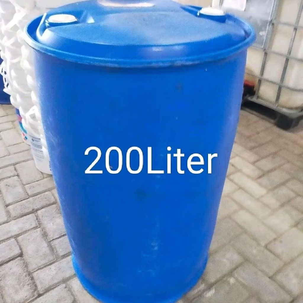 drum plastik 200liter bahan tebal hdpe tahan banting.untuk penampungan air .wadah tetes.drum apung.d