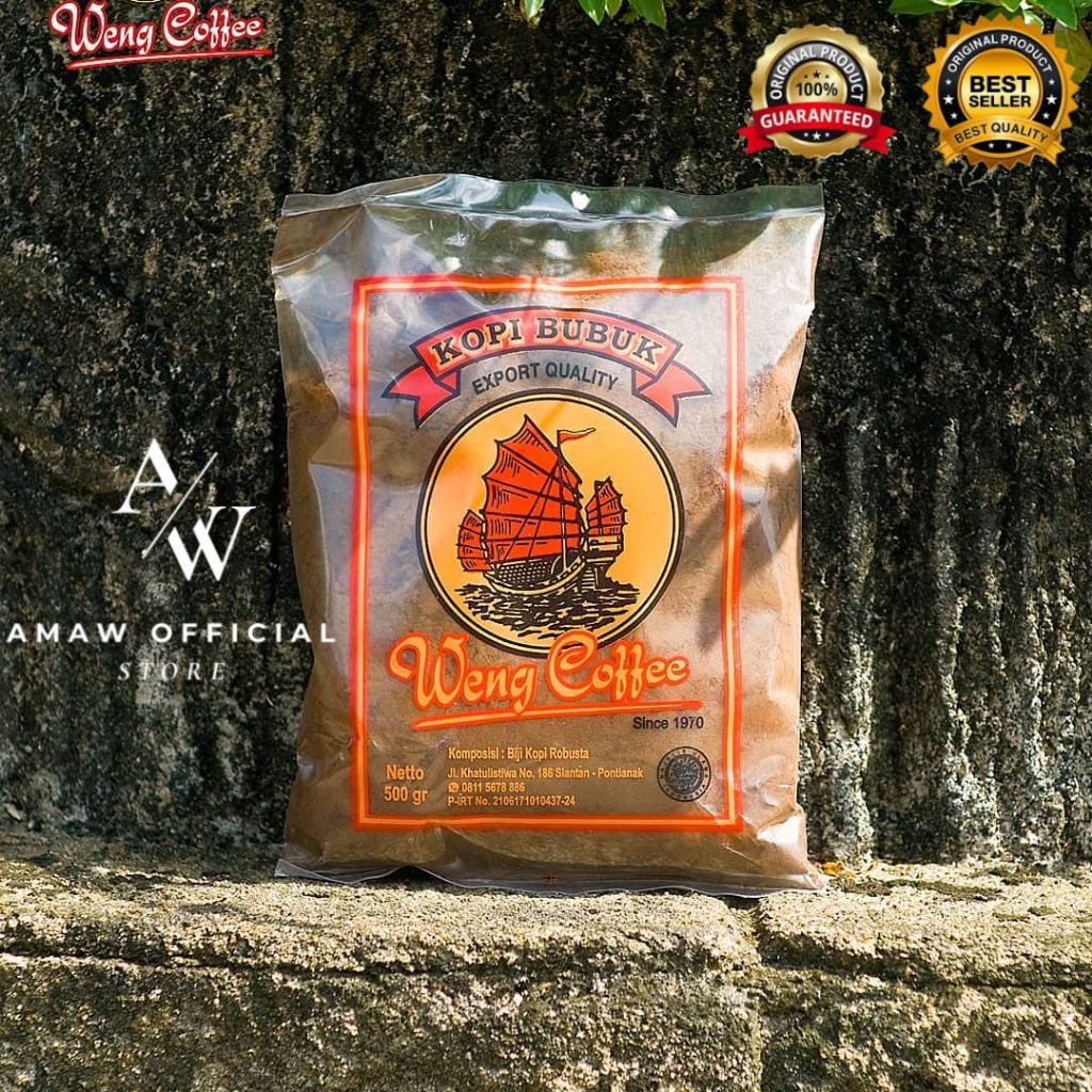 

Kopi Bubuk Hitam Weng Coffe Premium 1Kg