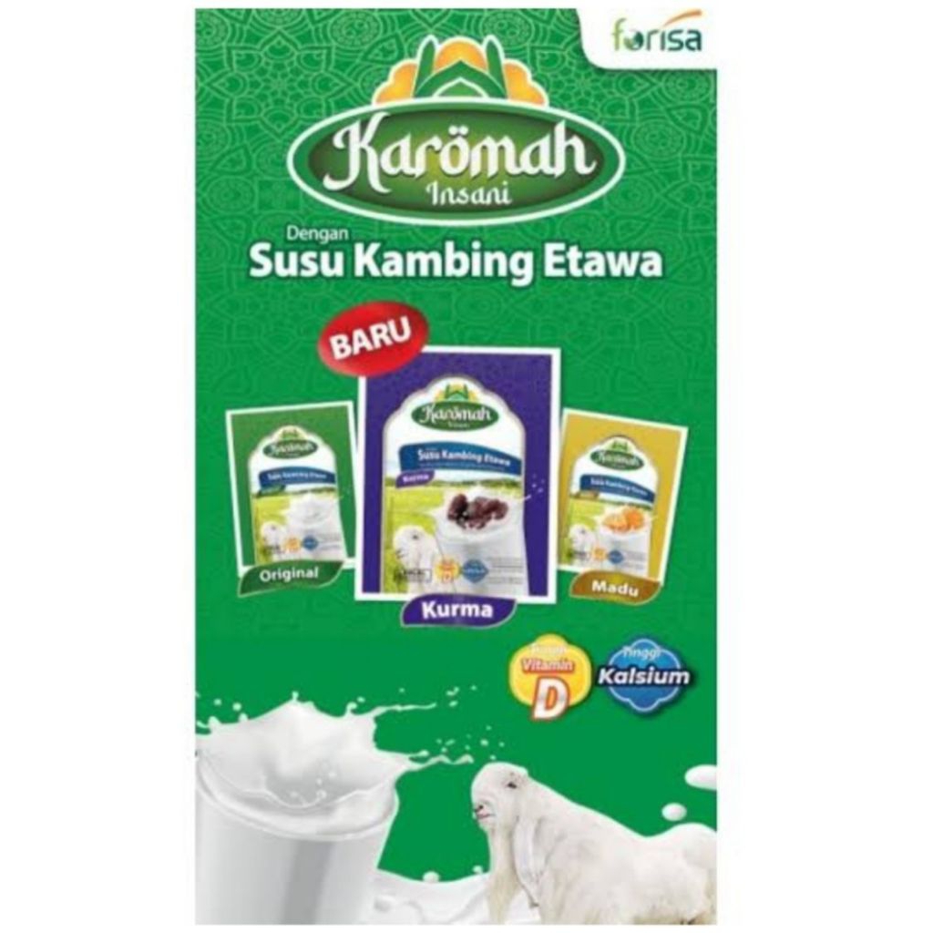 

Karomah Insani Susu Kambing Etawa Kurma 10 x 25gr