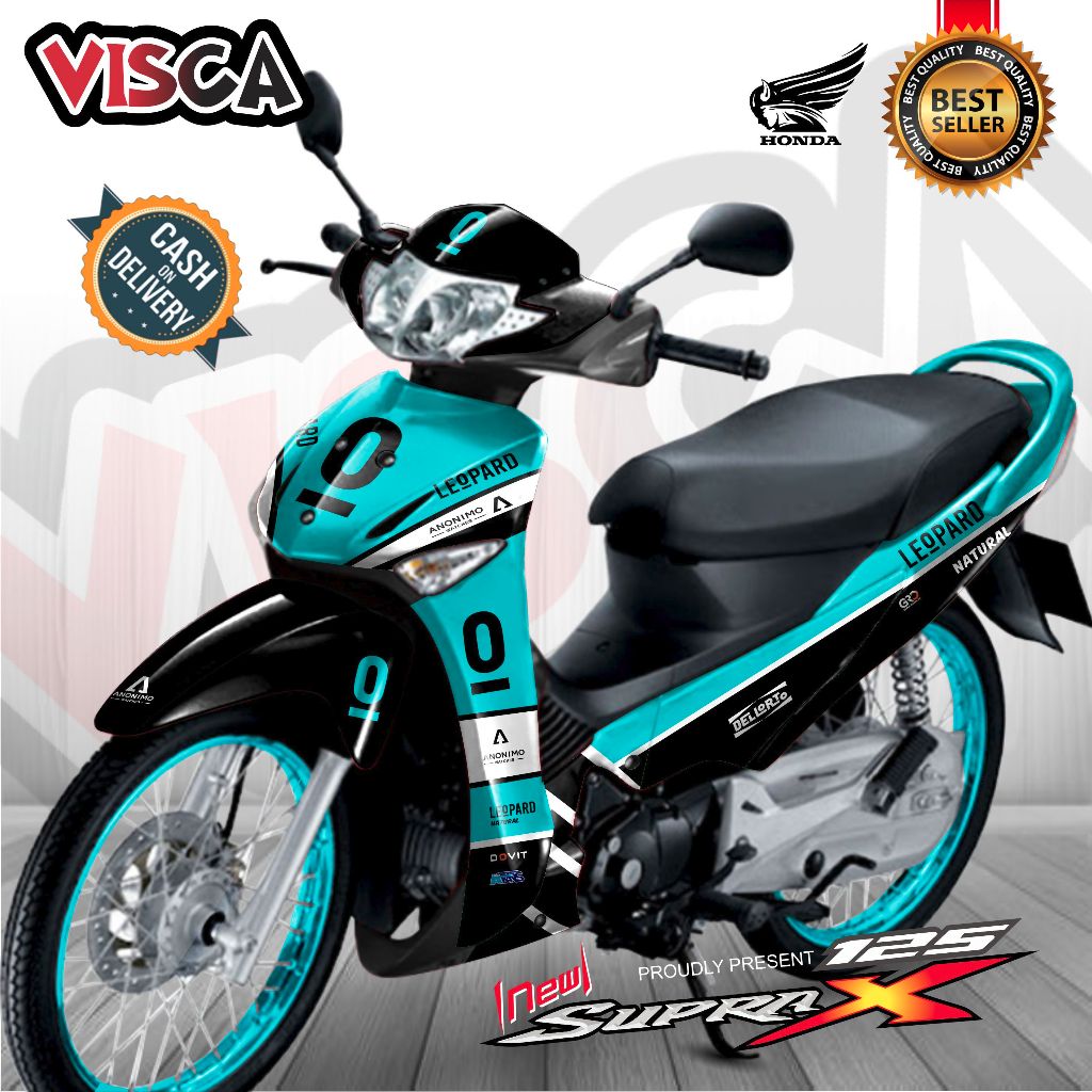 Decal Supra X 125 Lama Modif Keren Stiker Supra X 125 Lama Full Body Striping Supra X 125 Lama Varia