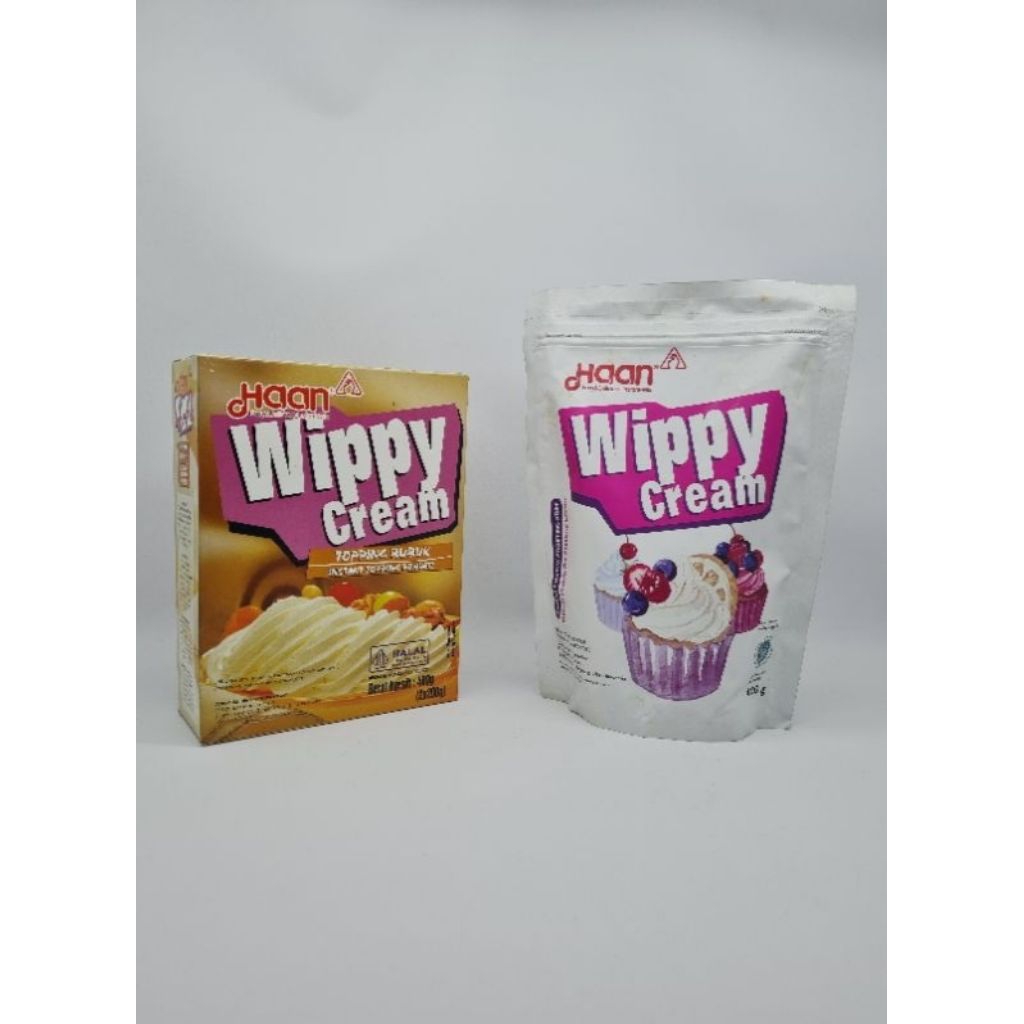 

Haan Wippy Cream 200 gram / 400 gram Pouch dan Dus