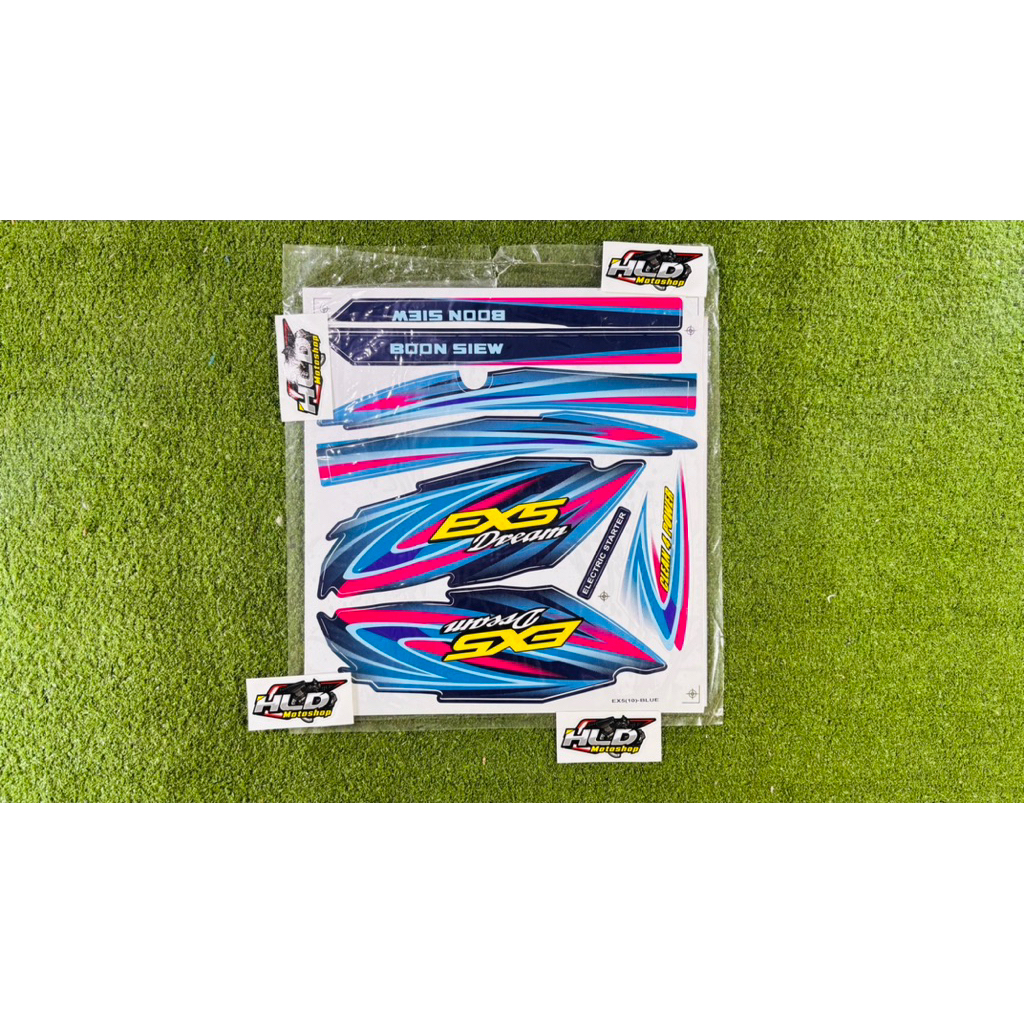 Stiker. Striping Body FullSet Honda Astrea Prima Dan Astrea Star Warna BIRU Import Malaysia