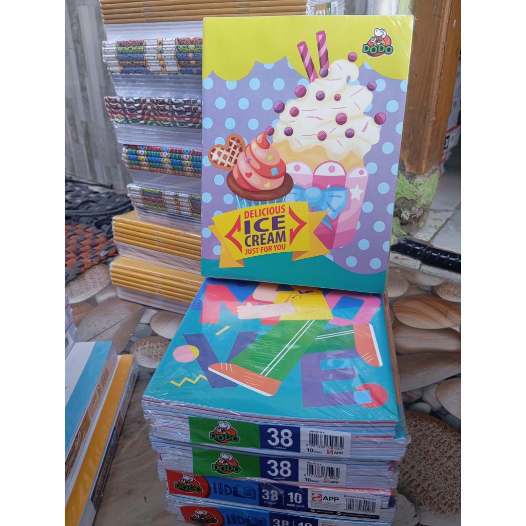 

BUKU TULIS DODO ( 1 PACK 10 BUKU ) 38 LEMBAR MURAH