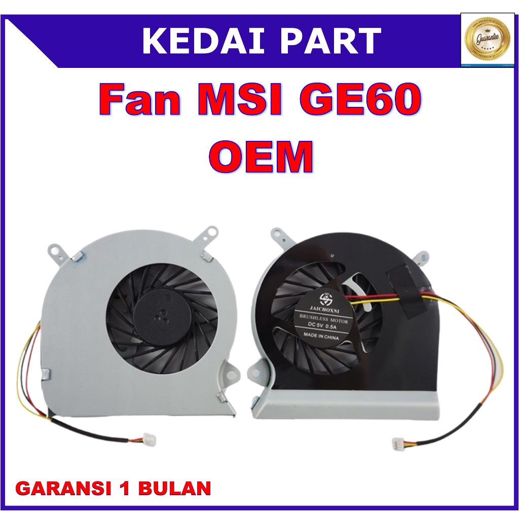 KIPAS COOLING FAN MSI GE60 MSI GE60 16GA 16GC 16GH 16GF OEM