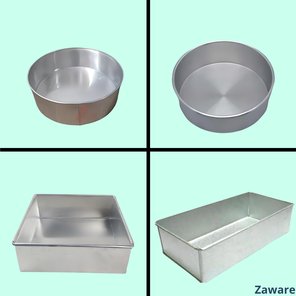 Loyang Bolu Kotak / Bulat | Persegi Panjang Loyang Marmer Cake Loyang Bolu Chiffon Gulung Tulban