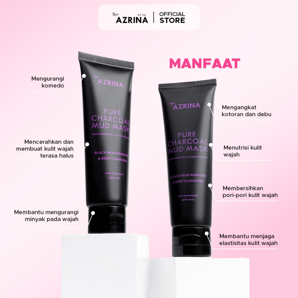 Azrina Charcoal Mud Mask 25ML