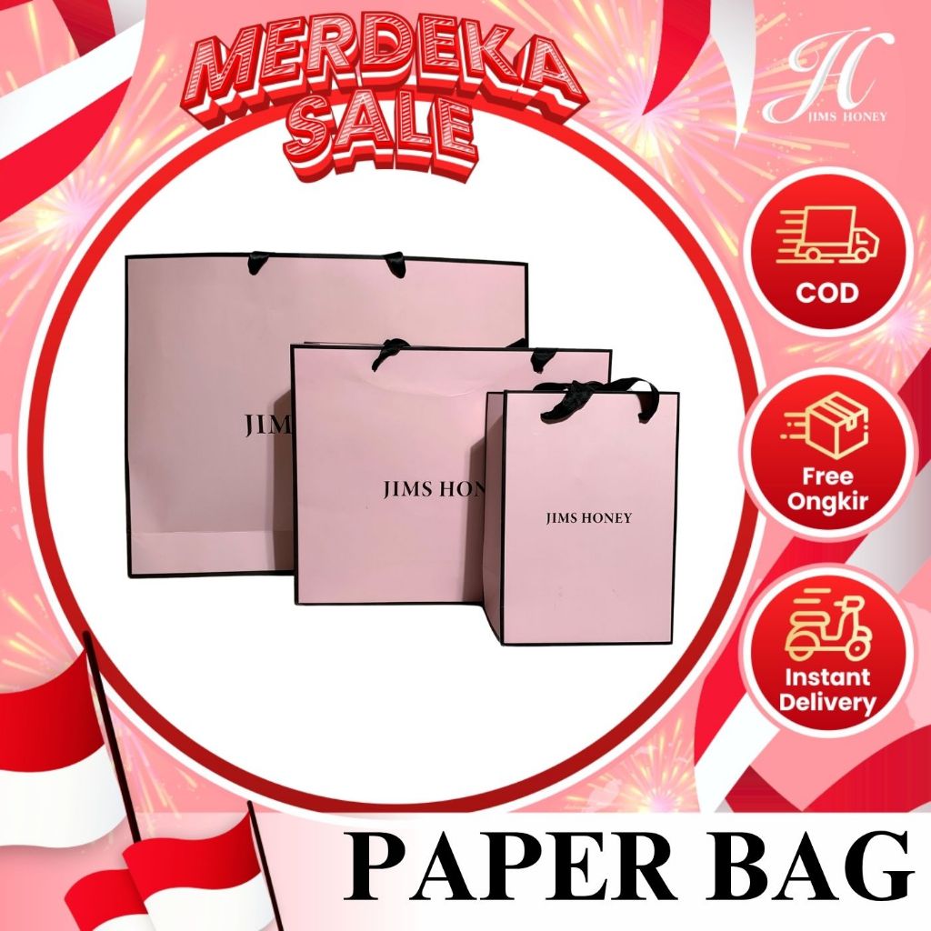 

PAPER BAG PACKAGING BOX DOMPET JIMS HONEY Tas Belanja Shopping Bag Go Green Murah Kuat Tas Kertas Terbaru