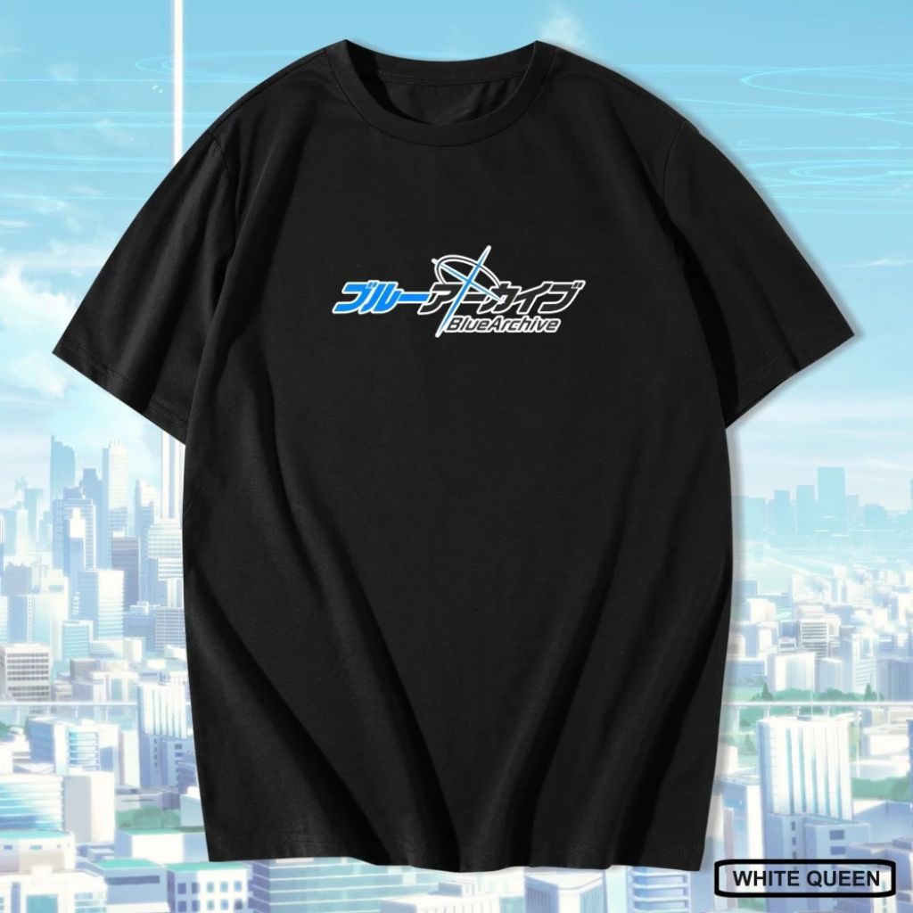 KAOS BLUE ARCHIVE LOGO - KAOS DISTRO PRIA & WANITA KAOS ANIME & GAME LOGO BLUE ARCHIVE