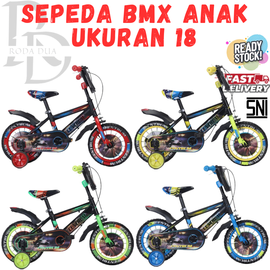 SISA DISPLAY TOKO - SEPEDA BMX ANAK UKURAN 18 BAN POMPA