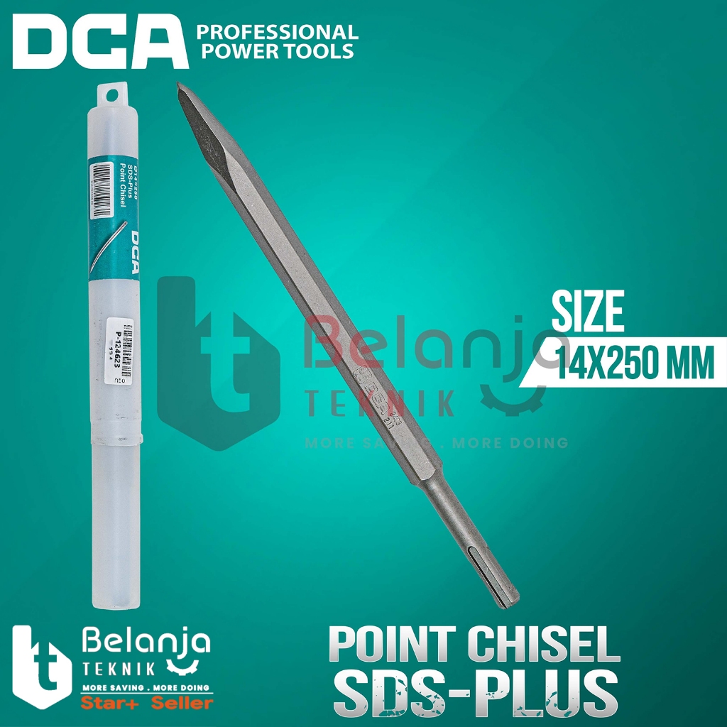 Point Chisel SDS Hex 14x250mm DCA Mata Bobok Chisel Lancip SDS Hex 14 x 250MM