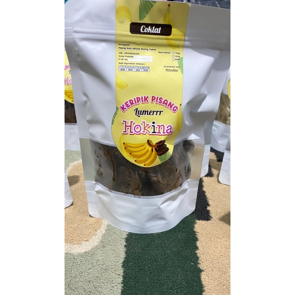 

Kripik Pisang Coklat Lumer Renyah. tersedia varian rasa coklat dan strawbery