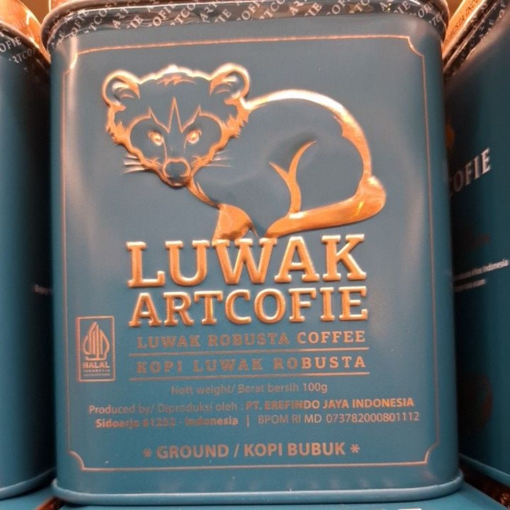 

Artcofie Luwak ROBUSTA Ground/BUBUK 100gr ex 23 Januari 2027