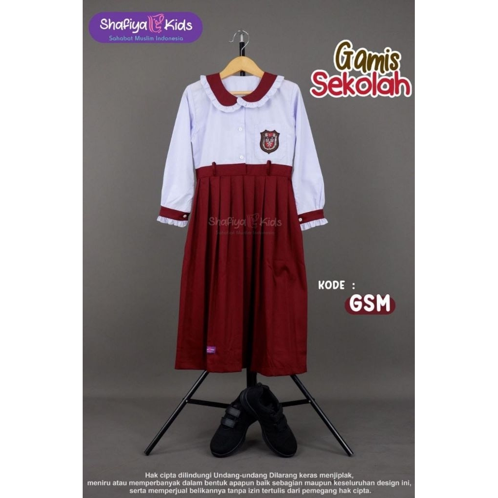 Gamis Sekolah Shafiya kids