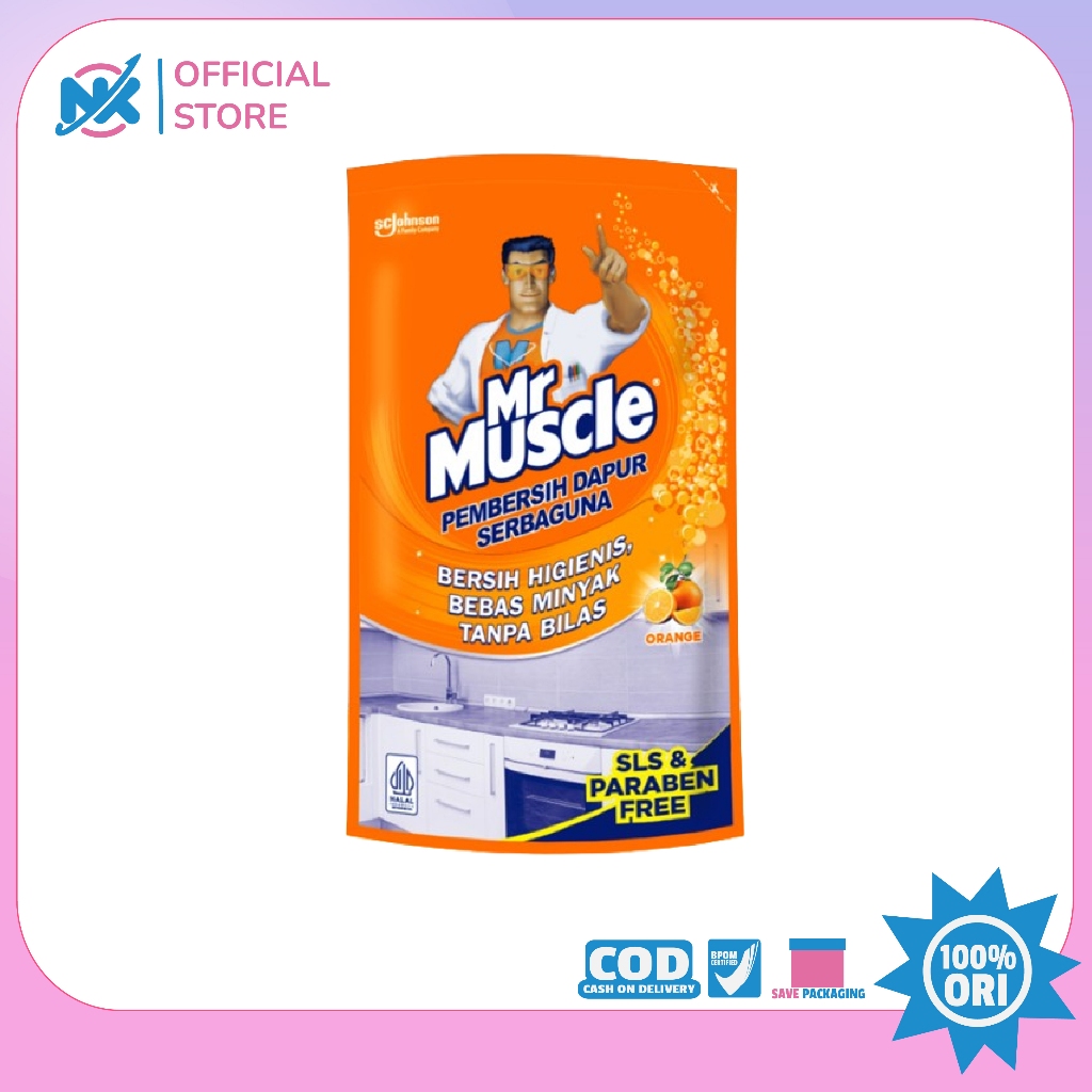 MR MUSCLE PEMBERSIH DAPUR SERBAGUNA ORANGE / MR MUSCLE REFILL