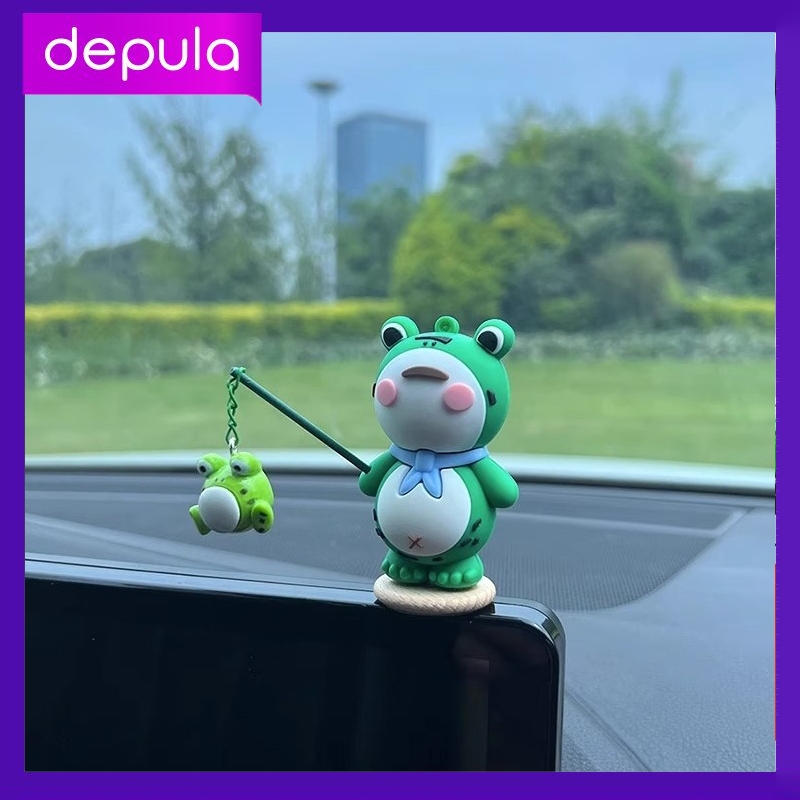 Hiasan dashboard Mobil Ornament  katak lucu Pajangan Dashboard Mobil Interior mobil Accessories Inte