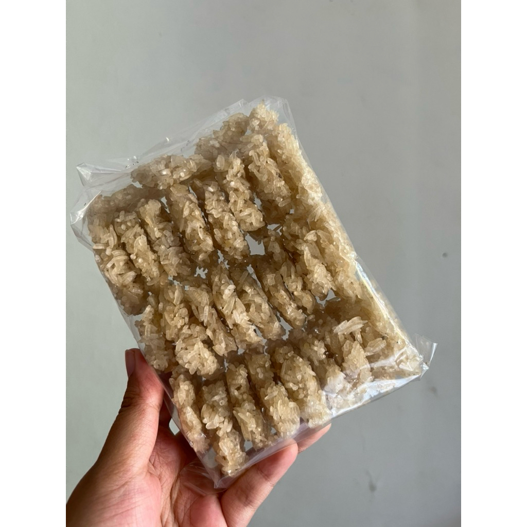 

rengginang mentah mini ketan super rasa bawang dan terasi 1 pack 300gr