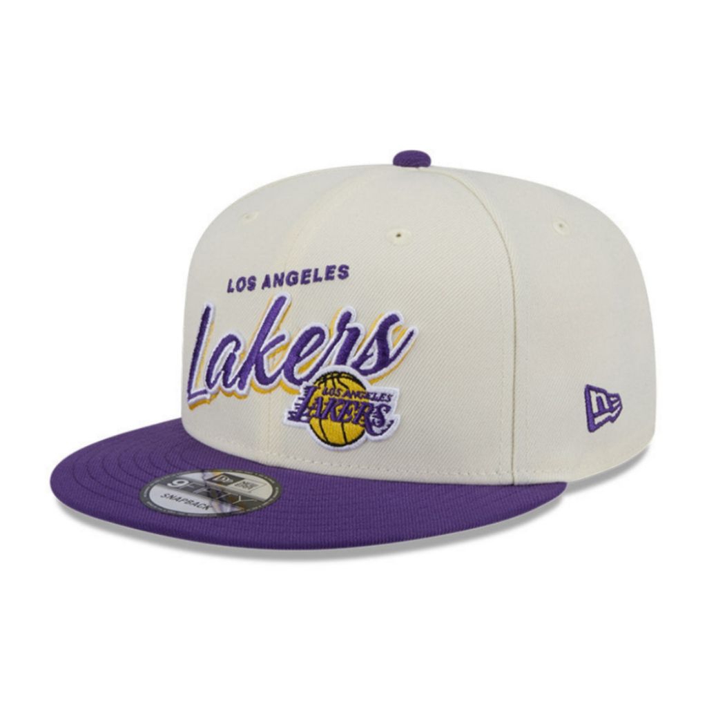 Topi New Era Cap Los Angeles Lakers 2-Tone Script 9Fifty Snapback Original
