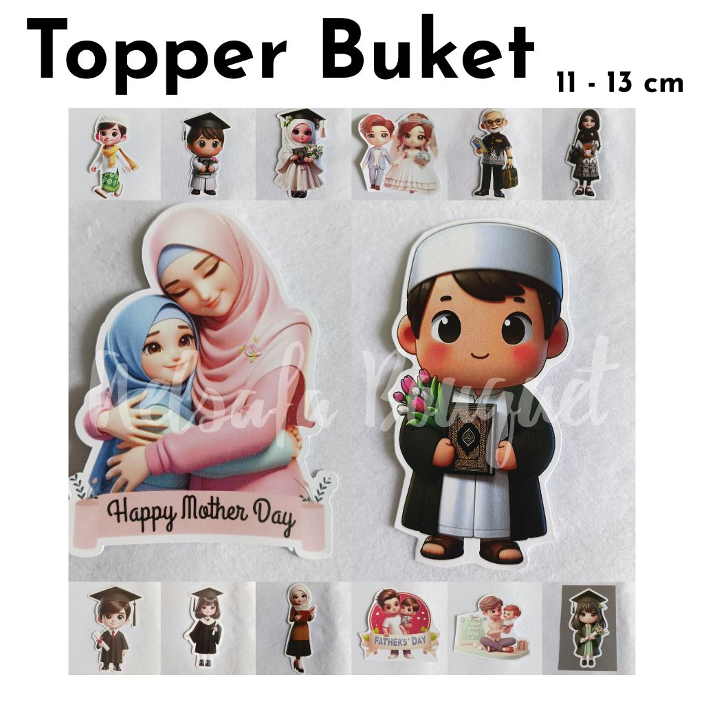 Tambahan buket - Topper untuk Buket & Gift box