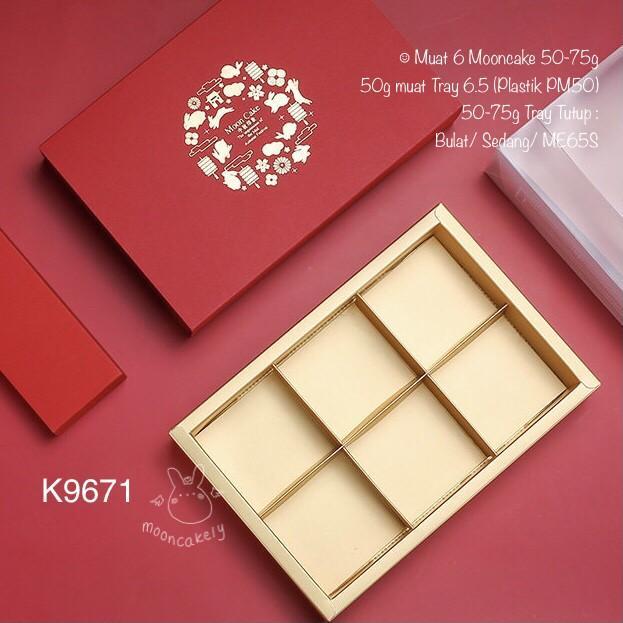 

box mooncake 50gr sekat isi 6 kotak kue bulan 75gr dus moon cake mid autumn