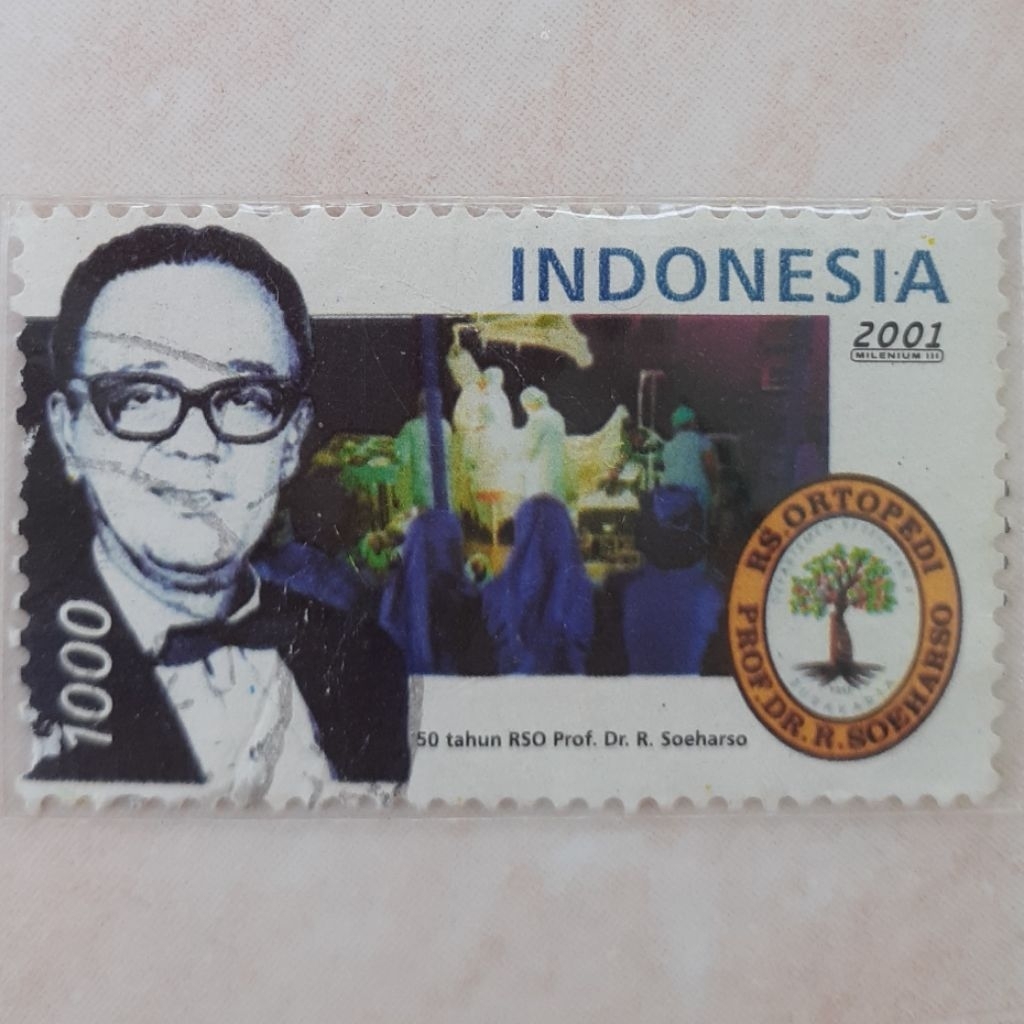 

(ID9) Perangko Indonesia 50 Tahun RSO Prof. Dr. R. Soeharso Tahun 2001