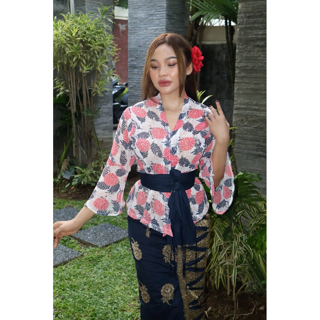 KEBAYA BUNGA SAKURA S-4XL