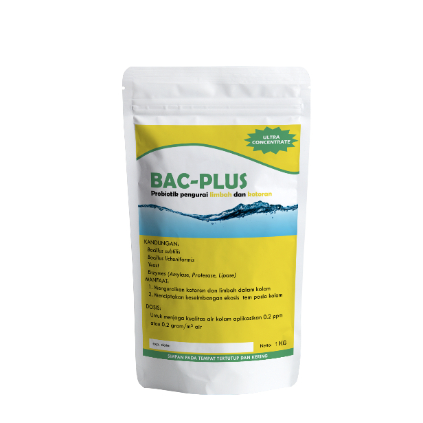 Bac-plus Probiotik Bacillus untuk Ikan dan Udang Bioflok 1 kg