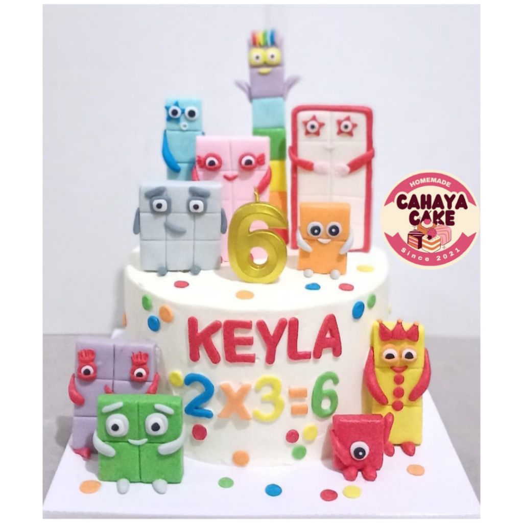 

Numberblock Cake Custom / Kue Ulang Tahun Numberblock/ Kue Ultah Anak