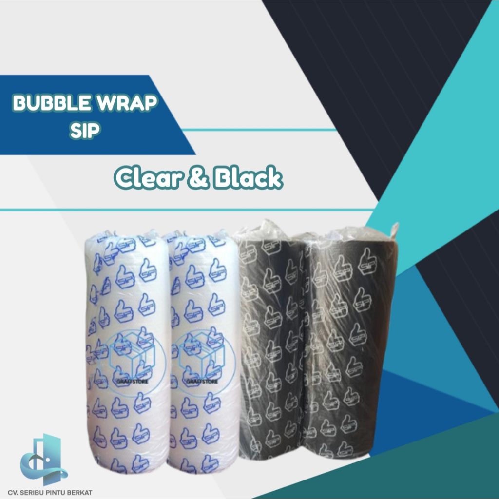 

BUBBLE WRAP CLEAR N BLACK PACKING