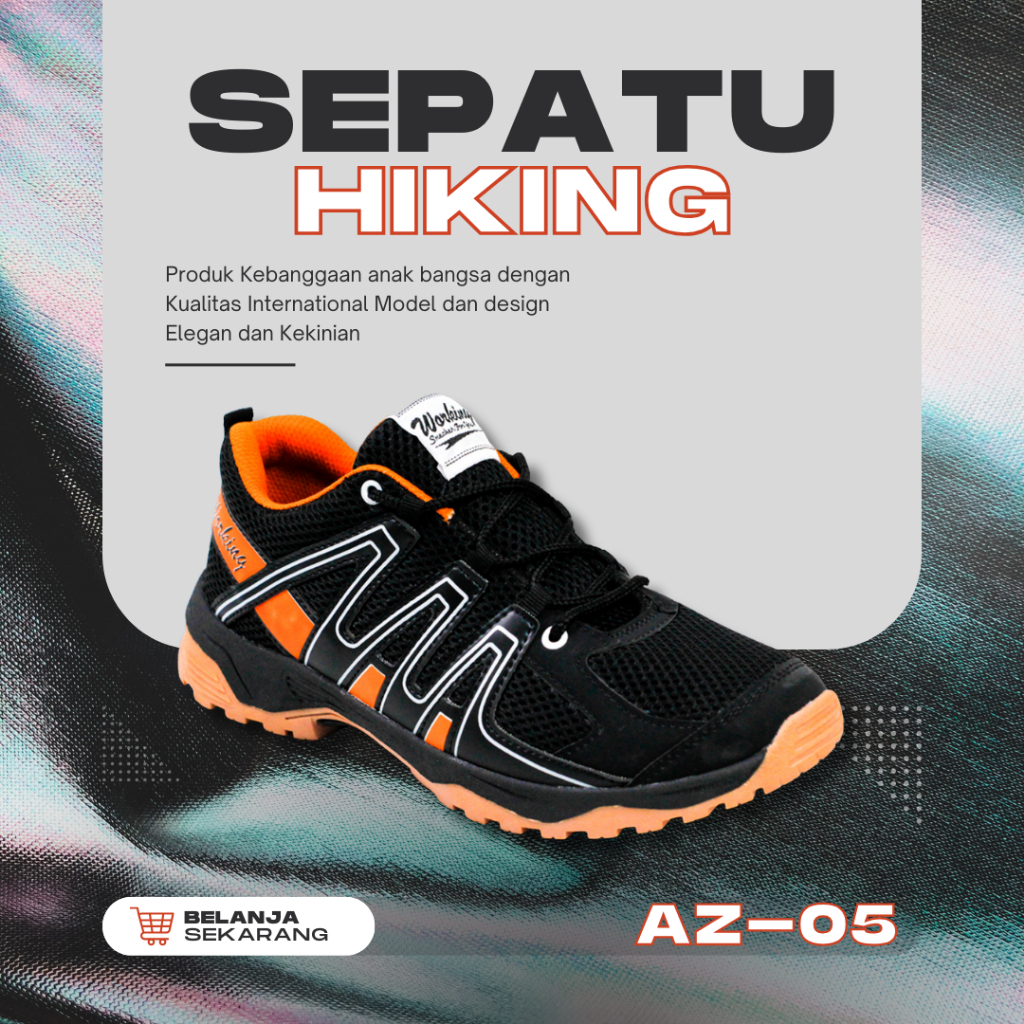 AZ-05 Sepatu Hiking Gunung Pria Wanita Anti Air & Anti Licin