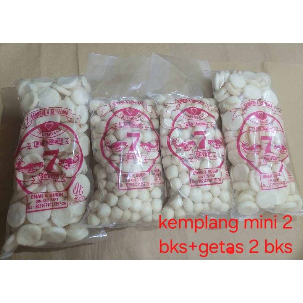 

PAKET 1 KG ISI 2 KEMPLANG MINI SUPER+2 GETAS SUPER PALEMBANG