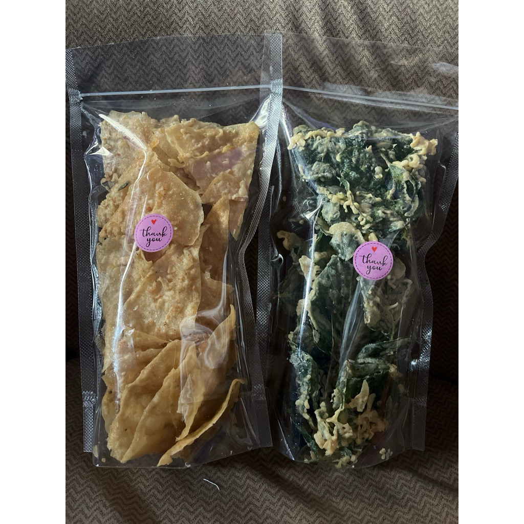 

Gorengan dan Kripik Bayam