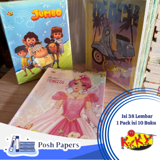 

(KIKY) BUKU TULIS KIKY ISI 38 LEMBAR PER PACK (1 PACK ISI 10 BUKU)
