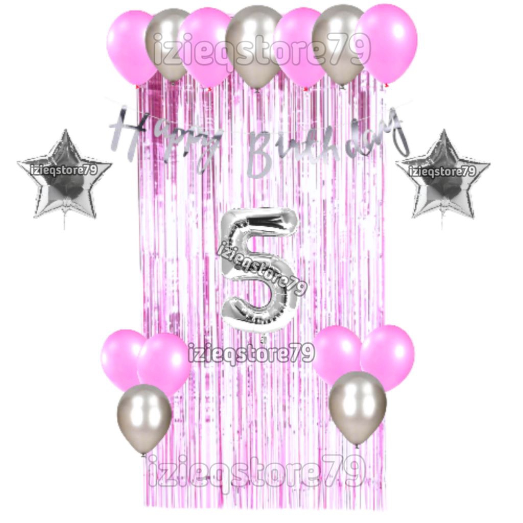 SET DEKORASI ULANG TAHUN/PAKET DEKORASI ULANG TAHUN/DEKORASI BALON