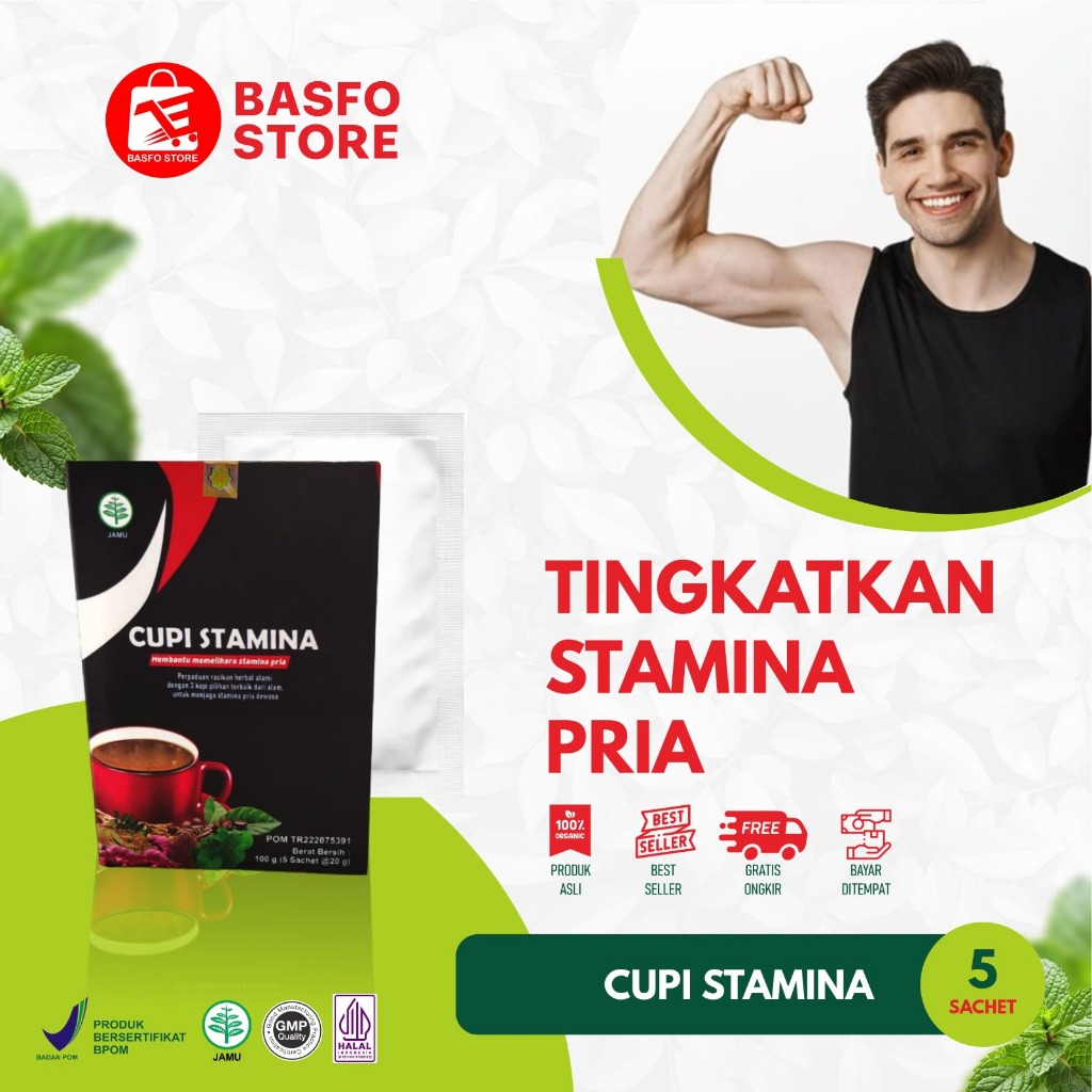 CUPI STAMINA – Minuman Herbal Stamina Pria & Wanita Isi 1 Box